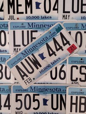 Authentic Minnesota License Plate 10,000 Lakes Fargo Movie Minneapolis Up North